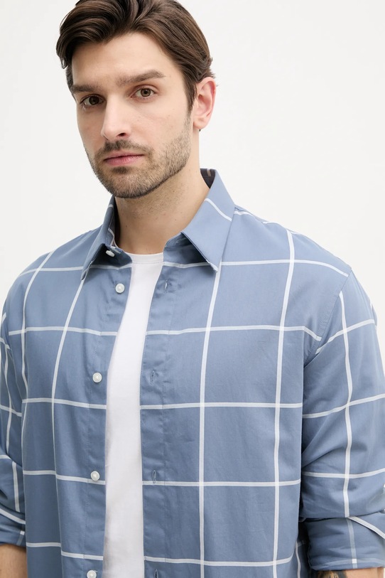 Armani Exchange camasa din bumbac albastru 6DZCL5.ZN5FZ