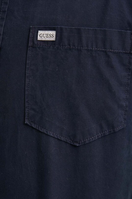 Хлопковая рубашка Guess Jeans M4YH35.WGCF1 тёмно-синий