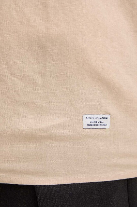 Marc O'Polo koszula lniana DENIM 5000000297 beżowy