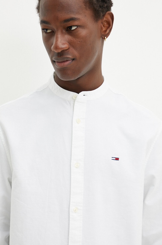 Bavlnená košeľa Tommy Jeans biela DM0DM19523