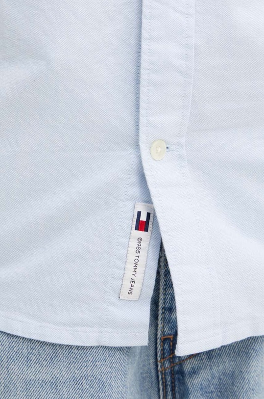 Tommy Jeans camasa din bumbac DM0DM19523 albastru