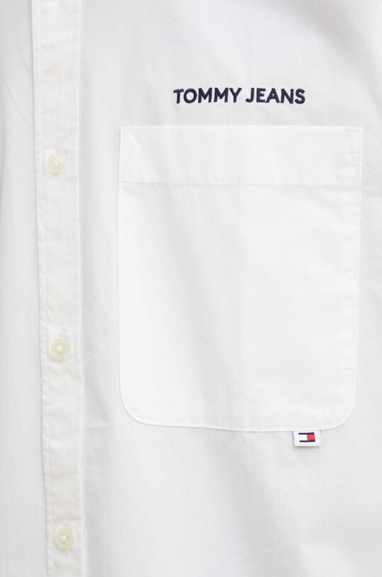 Бавовняна сорочка Tommy Jeans DM0DM19525 білий AW24