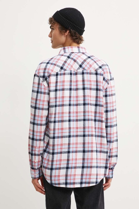 Tommy Jeans camasa din bumbac alb DM0DM19532