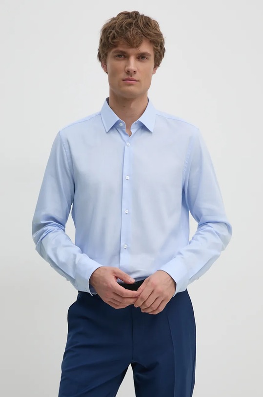 Bavlnená košeľa Joop! slim modrá 30042502