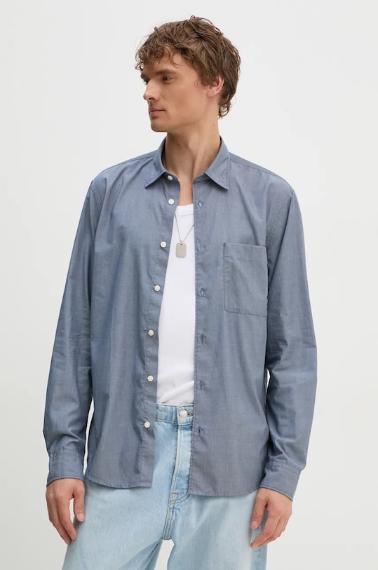 Бавовняна сорочка Marc O'Polo casual блакитний 428725742090