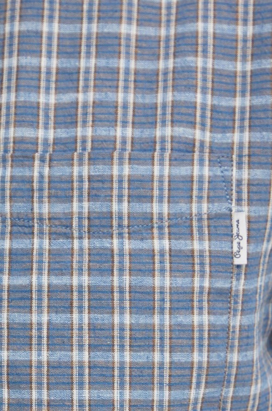 Pepe Jeans camasa din amestec de in MIKEL albastru PM308564