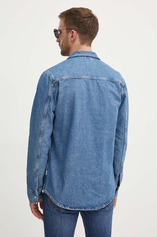 Odzież Pepe Jeans koszula jeansowa REGULAR OVERSHIRT PM308584MS3 granatowy