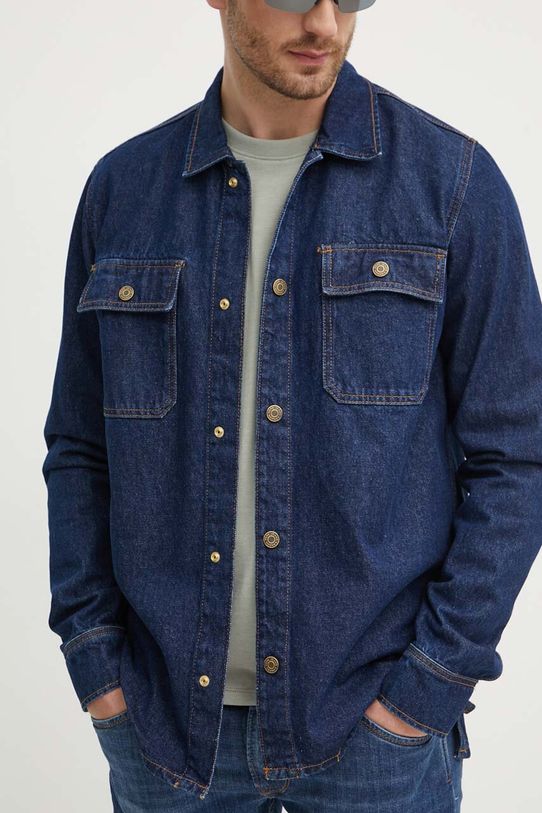 Джинсова куртка Pepe Jeans RELAXED OVERSHIRT PM308585CU4 темно-синій