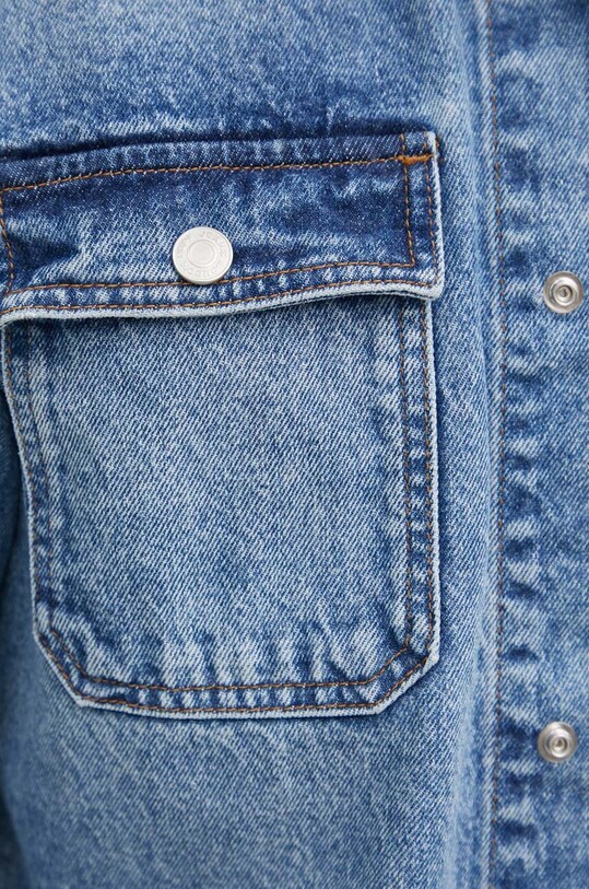 Pepe Jeans koszula jeansowa RELAXED OVERSHIRT PM308585MP7 niebieski AW24