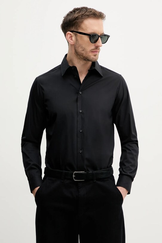 Рубашка United Colors of Benetton чёрный 5X3LUQ049