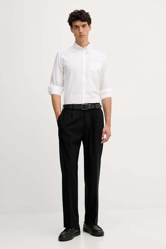 United Colors of Benetton koszula bawełniana 5FGBUQ04C biały AW25