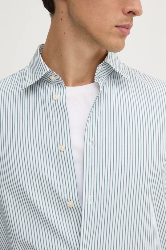 Хлопковая рубашка United Colors of Benetton 53ZDUQ04A белый SS25