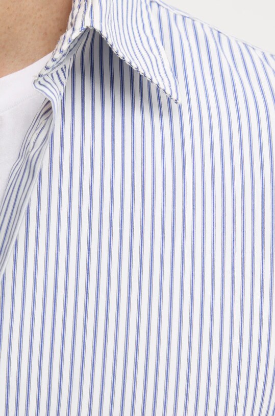 Памучна риза United Colors of Benetton 53ZDUQ04A бял