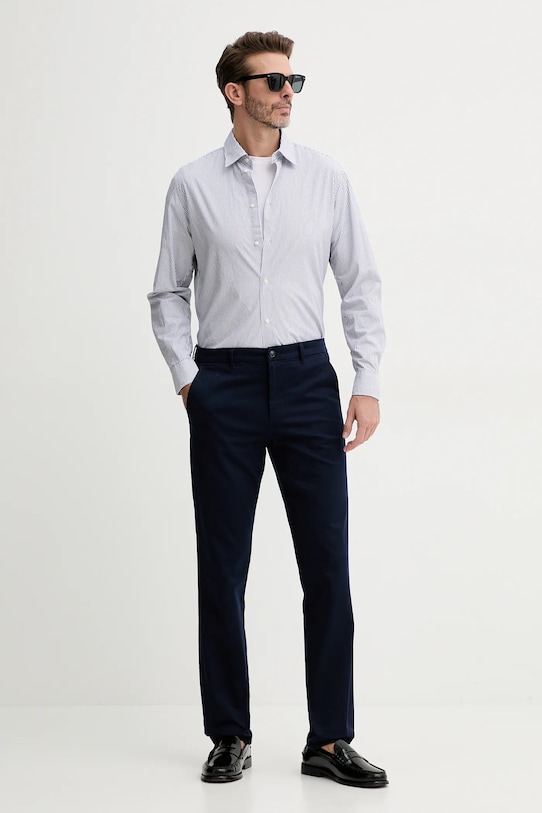 Bavlnená košeľa United Colors of Benetton 53ZDUQ04A modrá SS25