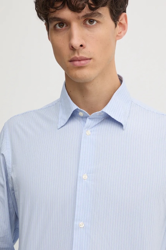United Colors of Benetton koszula bawełniana niebieski 53ZDUQ04A