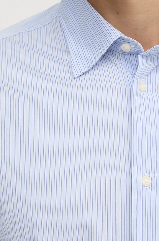 United Colors of Benetton koszula bawełniana 53ZDUQ04A niebieski