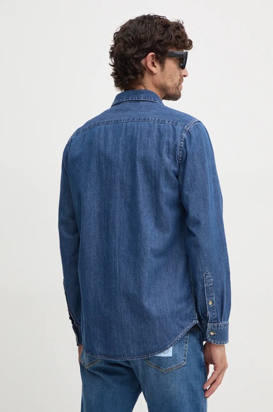 Îmbrăcăminte United Colors of Benetton camasa jeans 5FV6UQ001 albastru