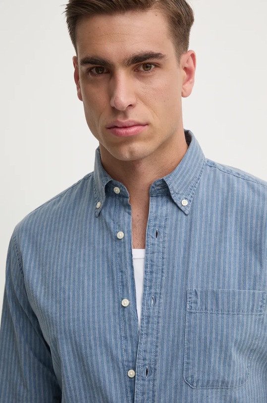 United Colors of Benetton koszula 5NEZUQ04G niebieski