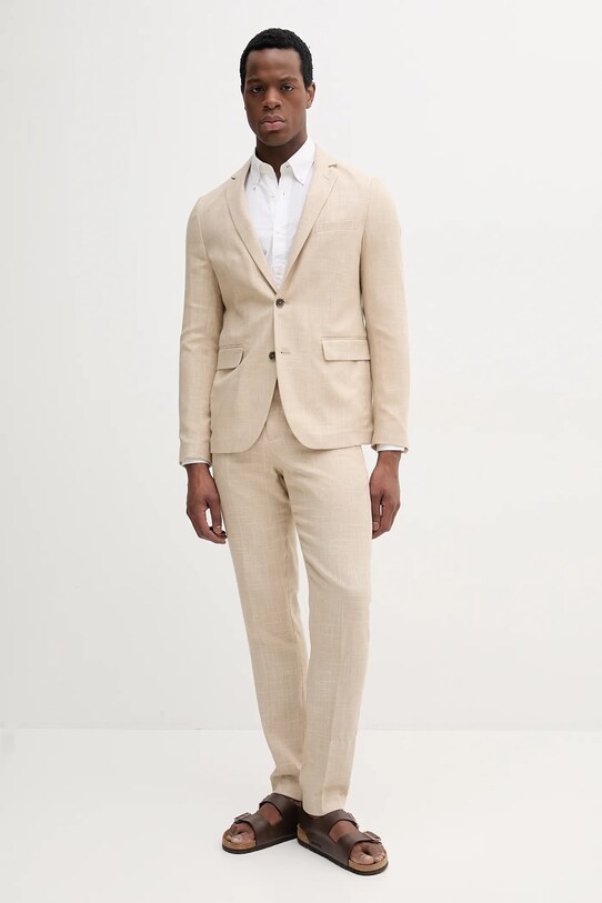 Бавовняна сорочка United Colors of Benetton 52MCUQ04B білий SS25