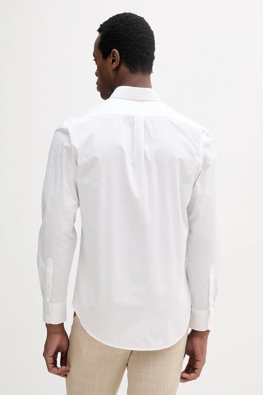 Одяг Бавовняна сорочка United Colors of Benetton 52MCUQ04B білий