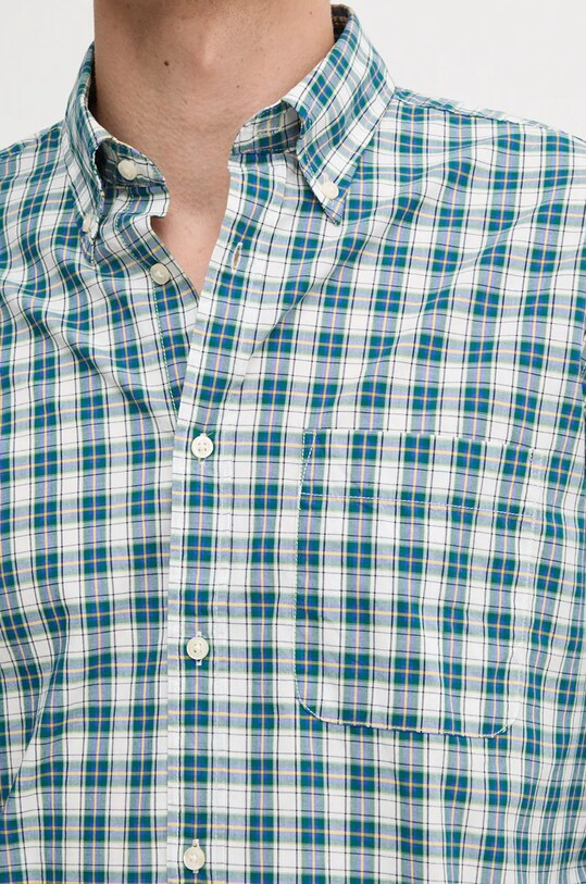 Bavlněná košile United Colors of Benetton 52MCUQ04B zelená