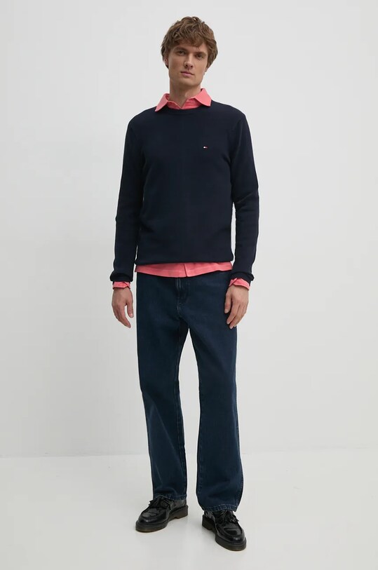 Хлопковая рубашка United Colors of Benetton 5WMYUQ052 розовый