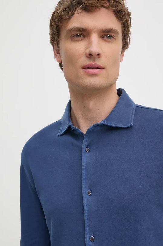 Bavlnená košeľa United Colors of Benetton tmavomodrá 5WMYUQ052