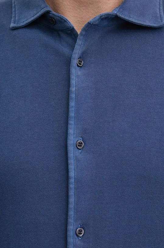 Bavlnená košeľa United Colors of Benetton 5WMYUQ052 tmavomodrá