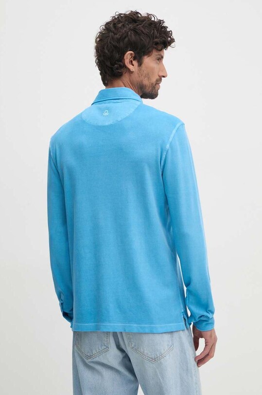 United Colors of Benetton camasa din bumbac albastru 5WMYUQ052