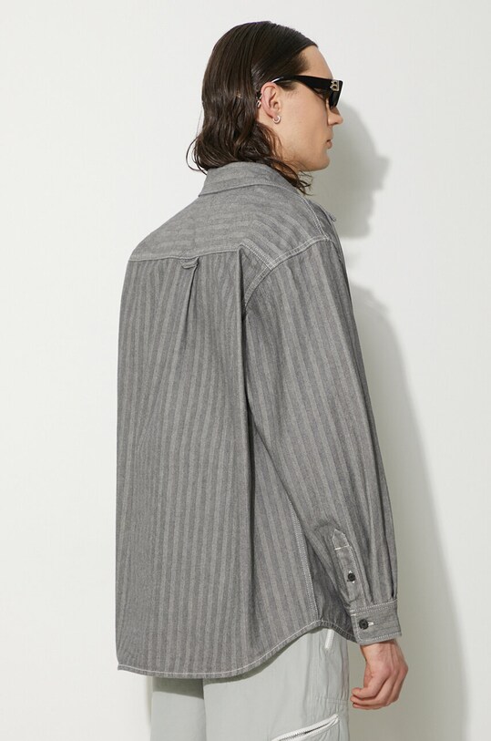 Clothing Carhartt WIP cotton shirt Menard I033577.9102 gray