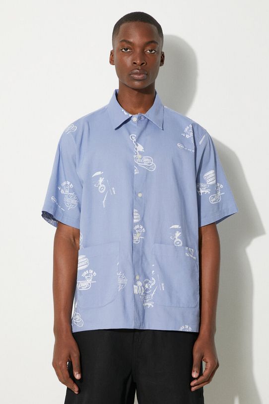 Carhartt WIP camicia in lino misto Stamp Shirt