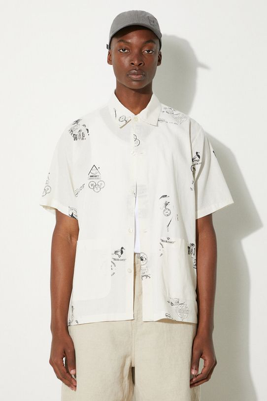 Πουκάμισο με μείγμα από λινό Carhartt WIP Stamp Shirt