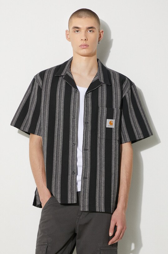 Carhartt WIP cotton shirt Dodson Shirt cotton black I033687.2A3XX