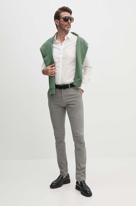 Одежда Хлопковая рубашка Armani Exchange 6DZC10.ZNXLZ белый