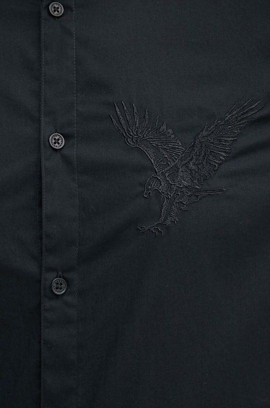 Bavlněná košile Armani Exchange 6DZC10.ZNXLZ černá AW24