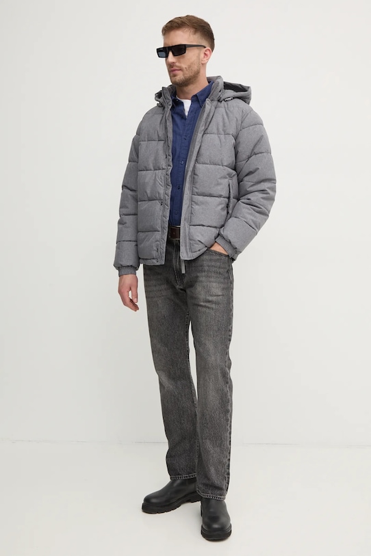 United Colors of Benetton koszula bawełniana 5TCRUQ04W granatowy AW25