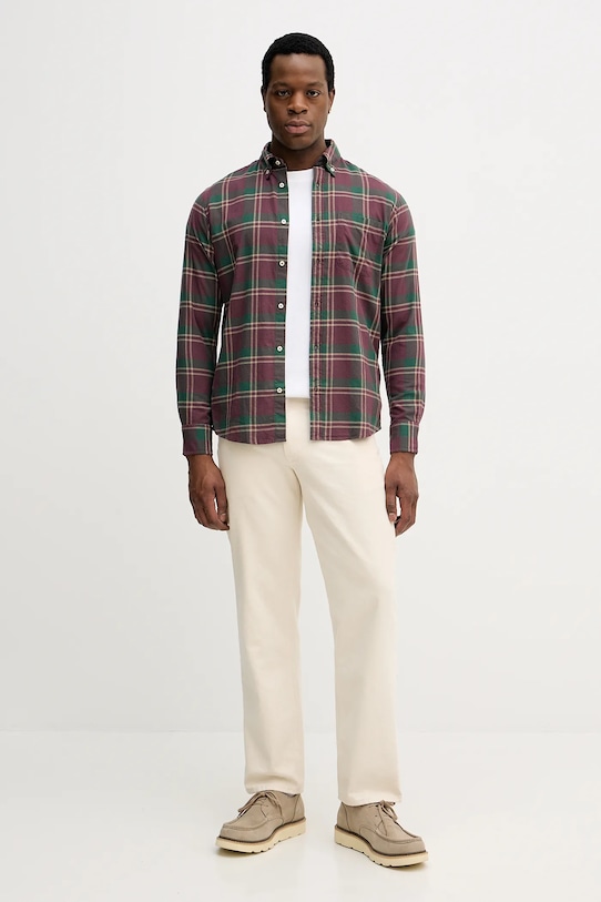 United Colors of Benetton camicia in cotone 5TCRUQ04W verde AW25