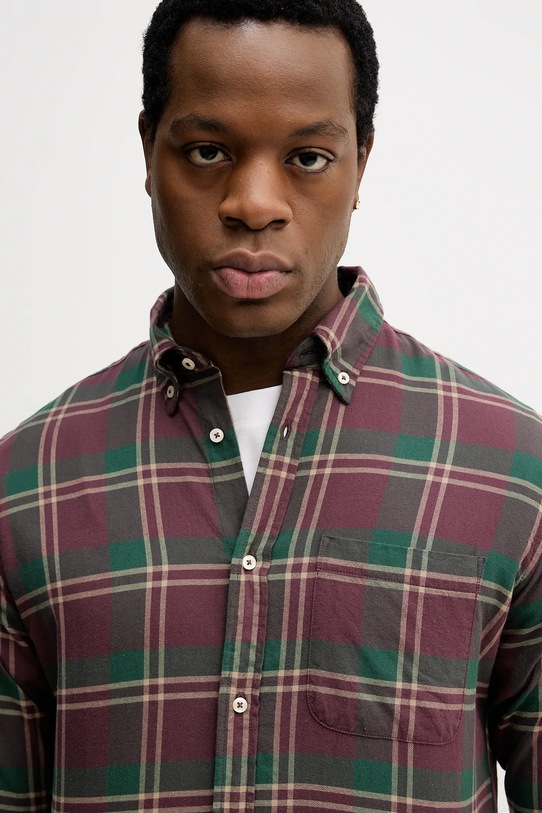 United Colors of Benetton camicia in cotone verde 5TCRUQ04W