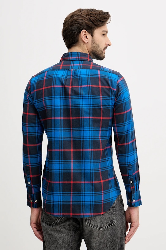 Odzież United Colors of Benetton koszula bawełniana 5TCRUQ04W niebieski