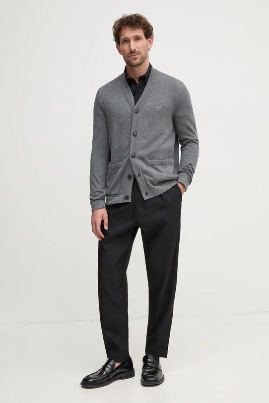 United Colors of Benetton koszula bawełniana 5KQRUQ04B czarny AW24