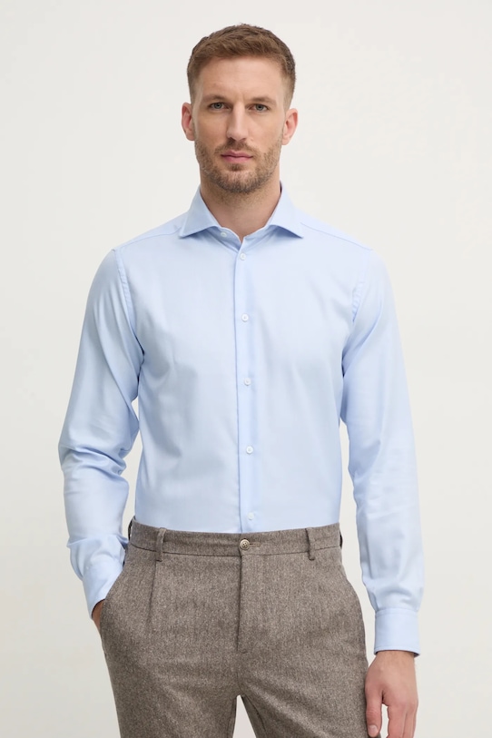 Рубашка United Colors of Benetton casual голубой 5H4TUQ04D