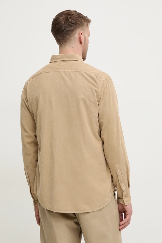 Îmbrăcăminte United Colors of Benetton camasa din velur 5HFYUQ04V bej