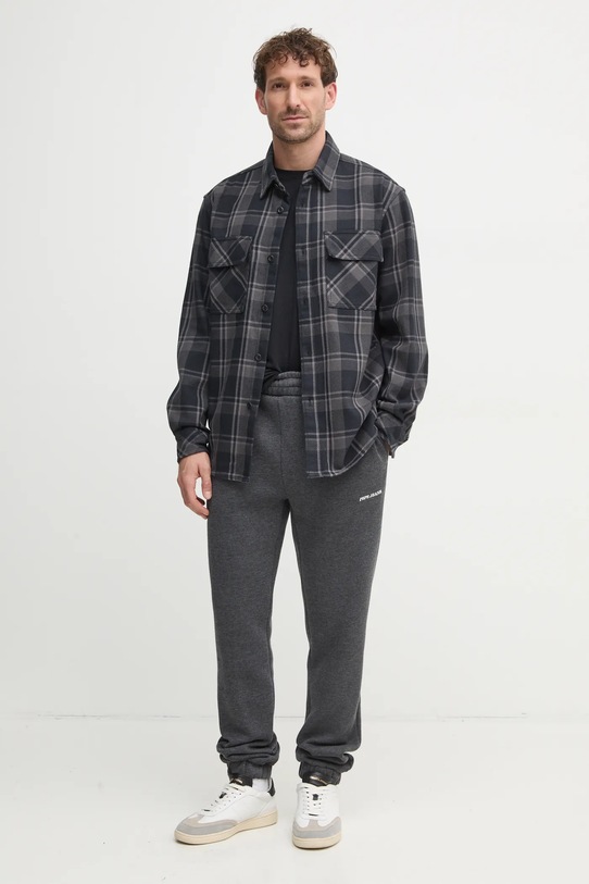 Сорочка United Colors of Benetton 5KMFUQ050 сірий AW24