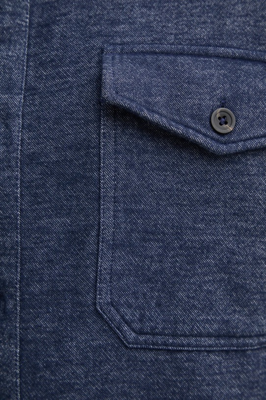 United Colors of Benetton camasa din bumbac 5E5YUQ04Z bleumarin