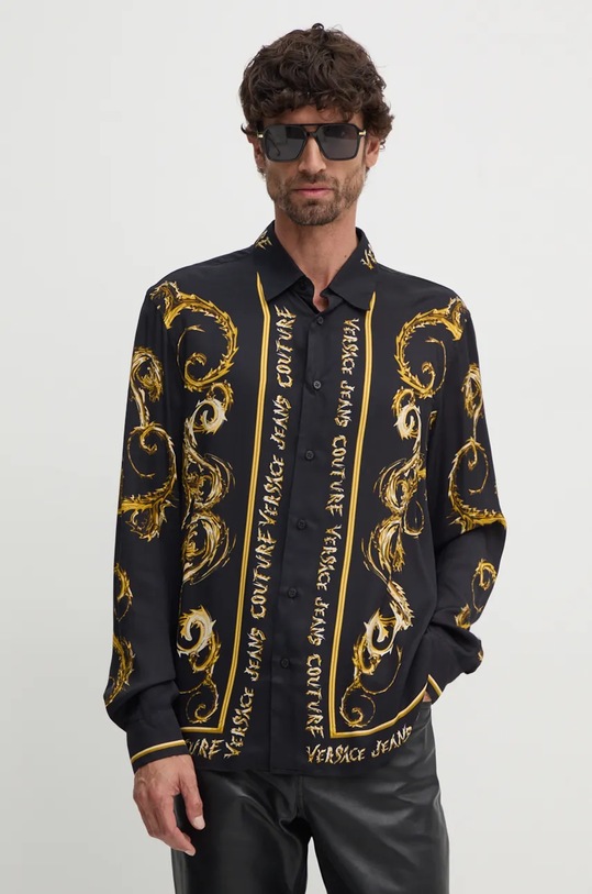Košile Versace Jeans Couture regular černá 77GAL2RC.NS499