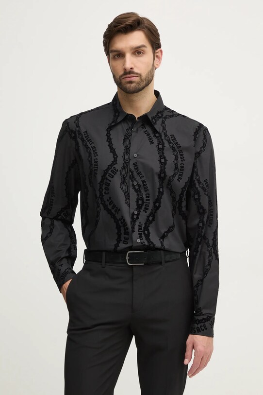 Versace Jeans Couture pamut ing fekete 77GAL2R0.NS509