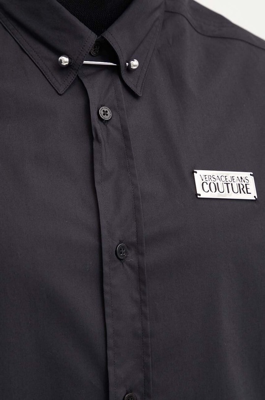 Versace Jeans Couture camasa din bumbac 77GALY10.CN002 negru AW24