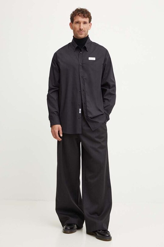 Îmbrăcăminte Versace Jeans Couture camasa din bumbac 77GALY10.CN002 negru