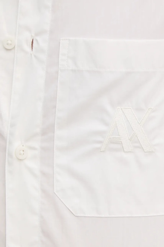 Armani Exchange koszula bawełniana 6DZC21.ZN2VZ biały