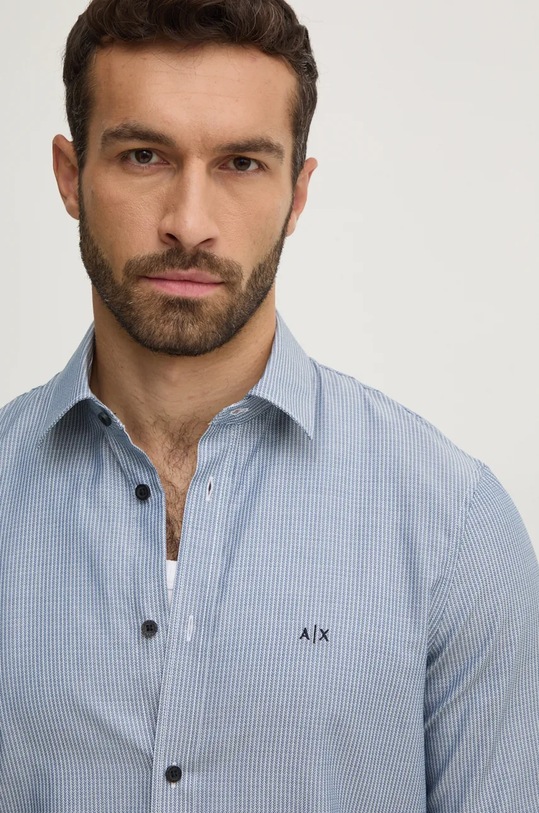 Košile Armani Exchange 6DZC30.ZN5UZ modrá